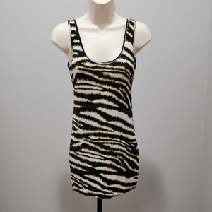 Moda International Zebra Print Tank Top